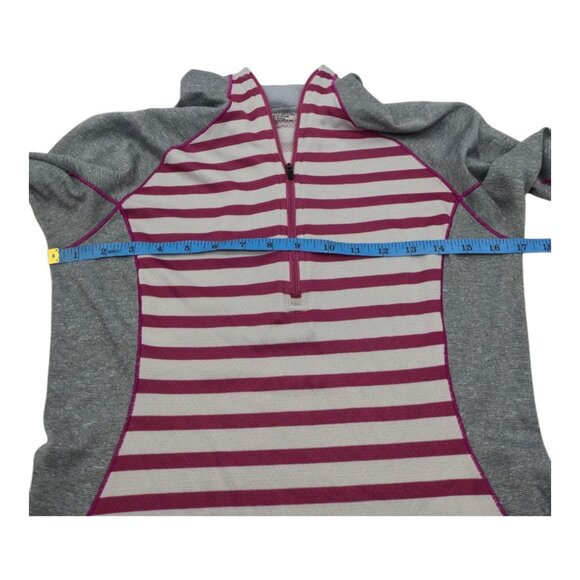 Patagonia Shirt Women S Capilene 3 Midweight Striped Pink Gray Gorpcore Camping - Picture 5 of 7